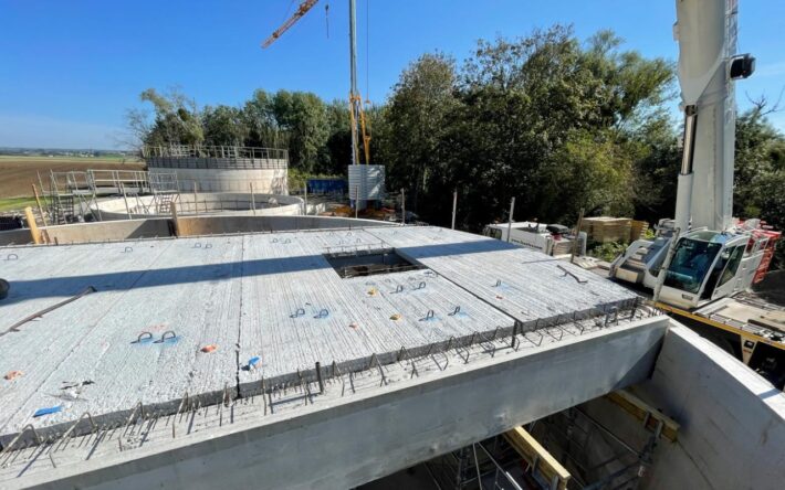 Travaux station épuration Attigny - Crédits photo : Communauté de communes des Crêtes préardennaises