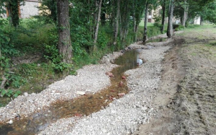 Restauration du lit de la Mazure après - Crédits photo : Banque des Territoires
