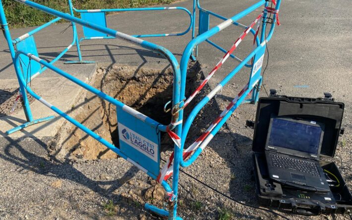 Recherche de fuite à Pézenas - Crédits photo : Elodie Greffin