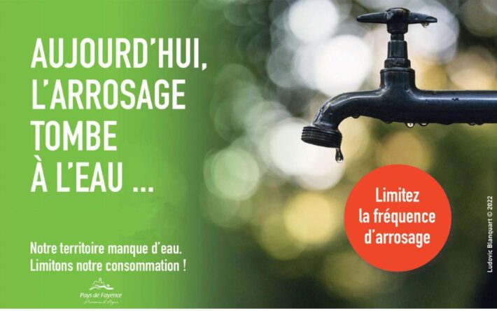 Campagne du Pays de Fayence pour sensibiliser la population à la restriction - Crédits photo : Ludovic Blanquart