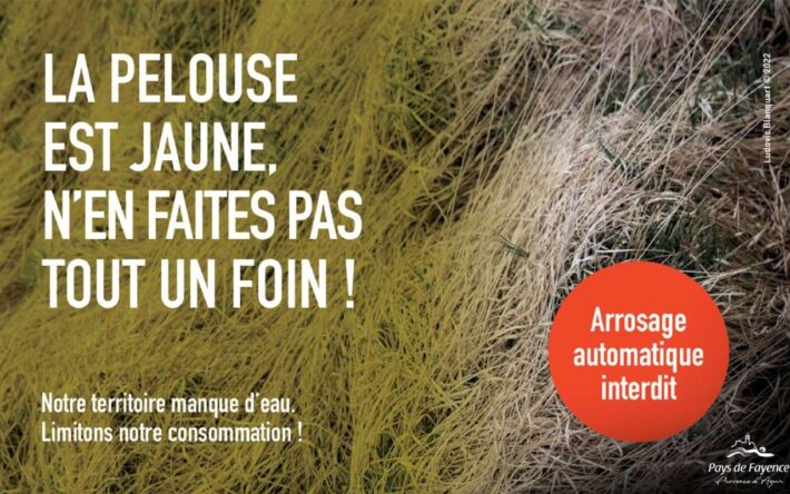 Campagne du Pays de Fayence pour sensibiliser la population à la restriction - Crédits photo : Ludovic Blanquart