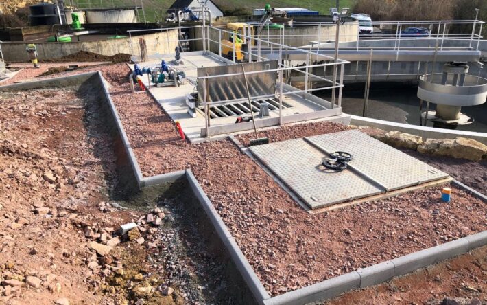 Vue sur la station d’épuration de Tilly-sur-Seulles – Crédits photo :  Christian Guesdon