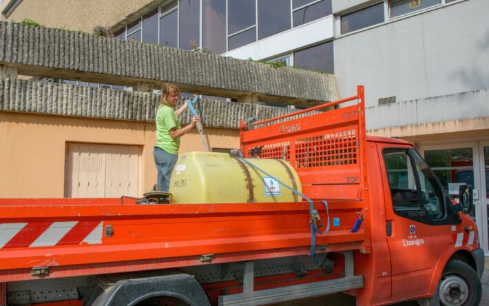 L’eau est transférée vers des cuves - Crédits photo : Ville de Limoges_Alexis Bernardet