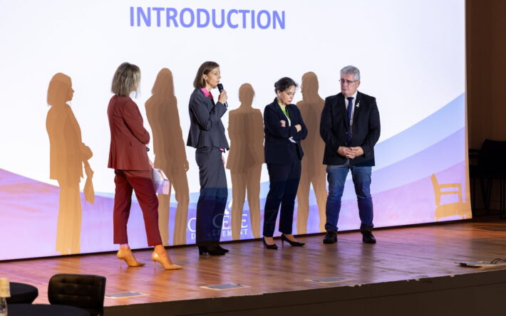 L'agence de l'eau Adour-Garonne, représentée par sa directrice générale Elodie Galko, mais aussi l'Etat via la prefecture de la Corrèze et le Département, ont pris part aux échanges et aux enjeux de la gestion de l'eau - Crédits photo :  Département de la Corrèze