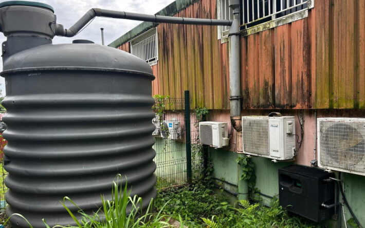 Récupérateur d'eau de pluie du centre technique municipal - Crédits photo : Ville du Lorrain