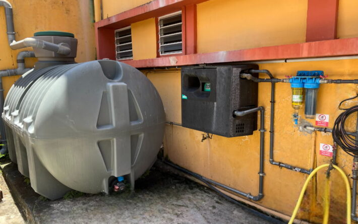 Système de récupération d'eau de pluie de l'Hôtel de Ville - Crédits photo : Ville du Lorrain